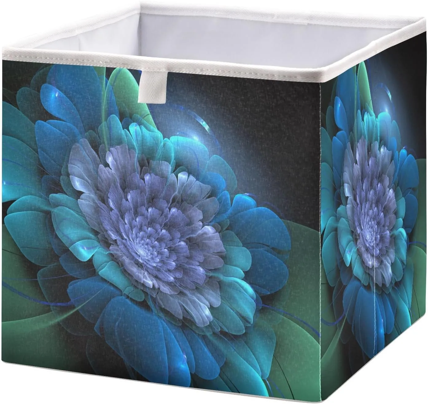 Magic Fantasy Flower Storage Cubes Collapsible Storage Bins Organizer Clothes Storage Basket Box for Shelves Closet Cabinet Dorm Bedroom Office 11x11 in