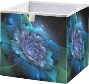 Magic Fantasy Flower Storage Cubes Collapsible Storage Bins Organizer Clothes Storage Basket Box for Shelves Closet Cabinet Dorm Bedroom Office 11x11 in