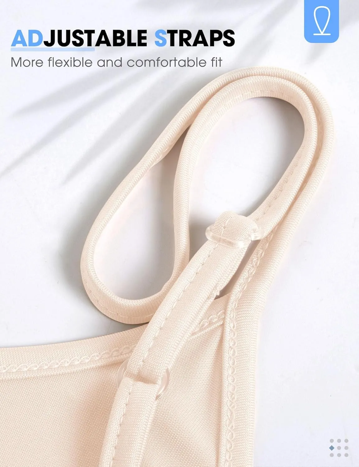 MANCYFIT Full Slip Dress for Women Spaghetti Strap Under Cami Slit Soft Sleeveless Nightgowns