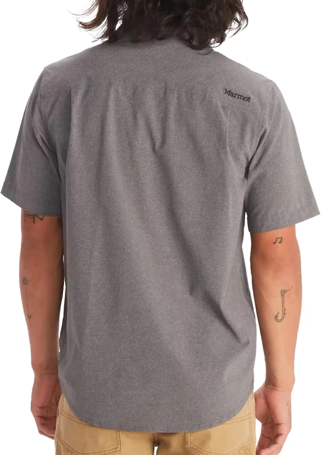 MARMOT Men's Aerobora Short Sleeve Button-Down Shirt - Lightweight, Packable, Quick-Drying UPF Protection