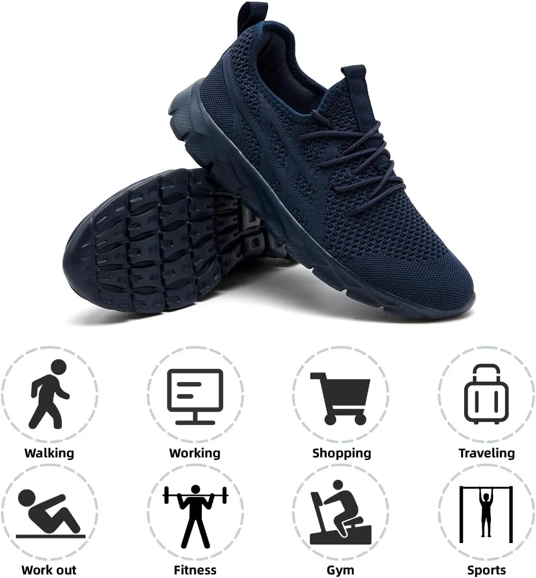 Men Slip On Running Shoes Lightweight Breathable Non-Slip Gym Sneakers Cushioned Comfort for Walking Fitness & Daily Training Leisure Athletic Sports Design