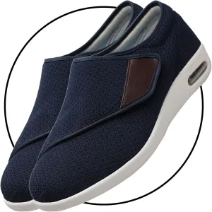 Men's Casual Shoes Slip On Lightweight Sneakers Walking Shoes Lightweight Loafer Slip On Boat Wide Fit Trainers Men with 3 Pairs Insoles Replacement for Elderly Swollen Feet