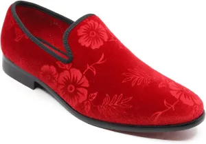 Men's Fashion Floral Dress Tuxedo Loafers Slip On Shoes SM-69