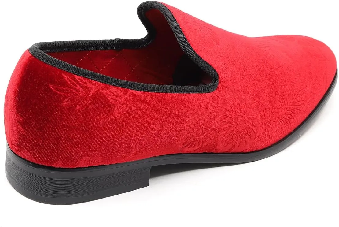 Men's Fashion Floral Dress Tuxedo Loafers Slip On Shoes SM-69