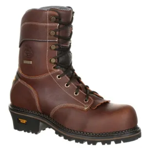 Men's Georgia Boot AMP LT Logger Composite Toe Waterproof Work Boot