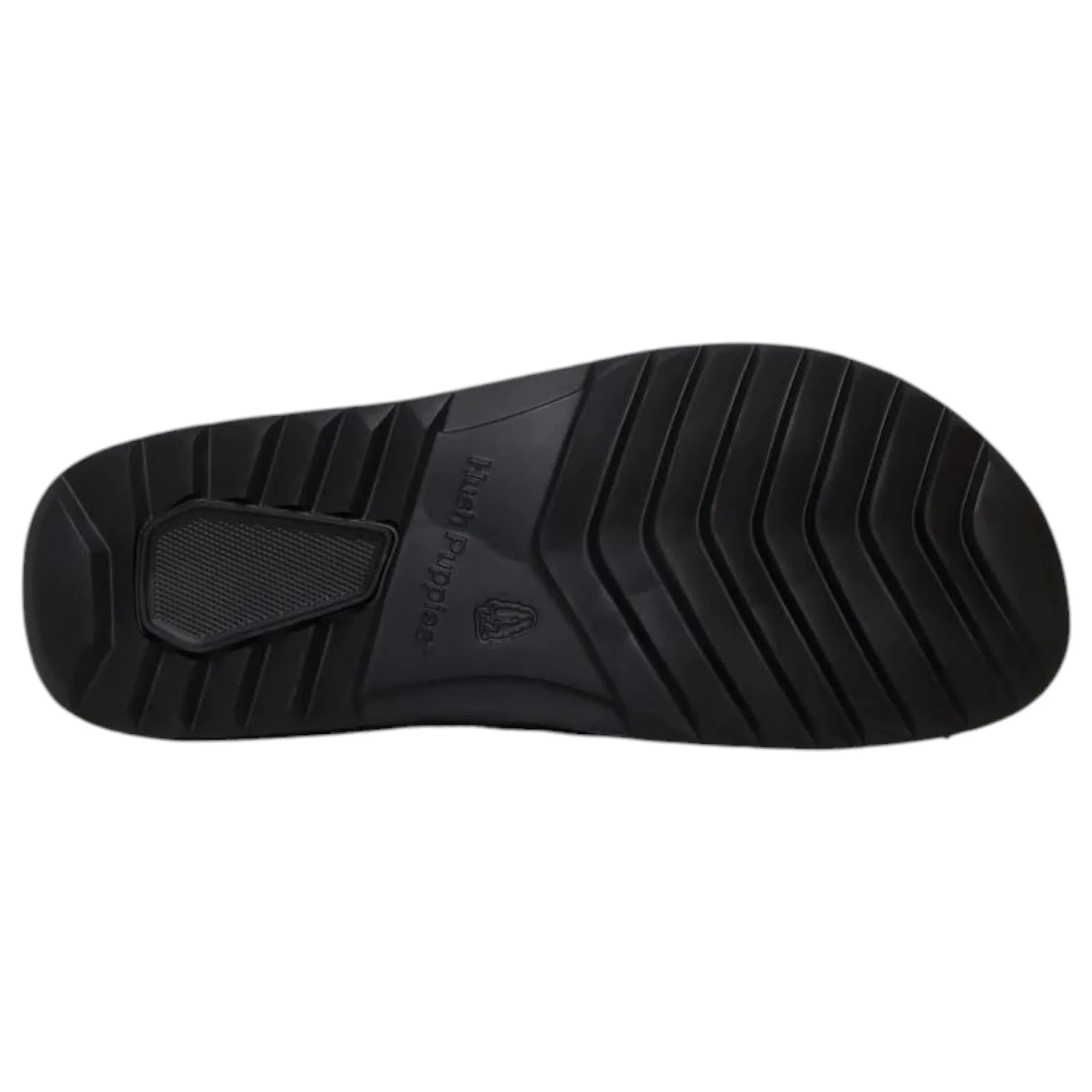 Mens Hush Puppies Hammock Slides Black