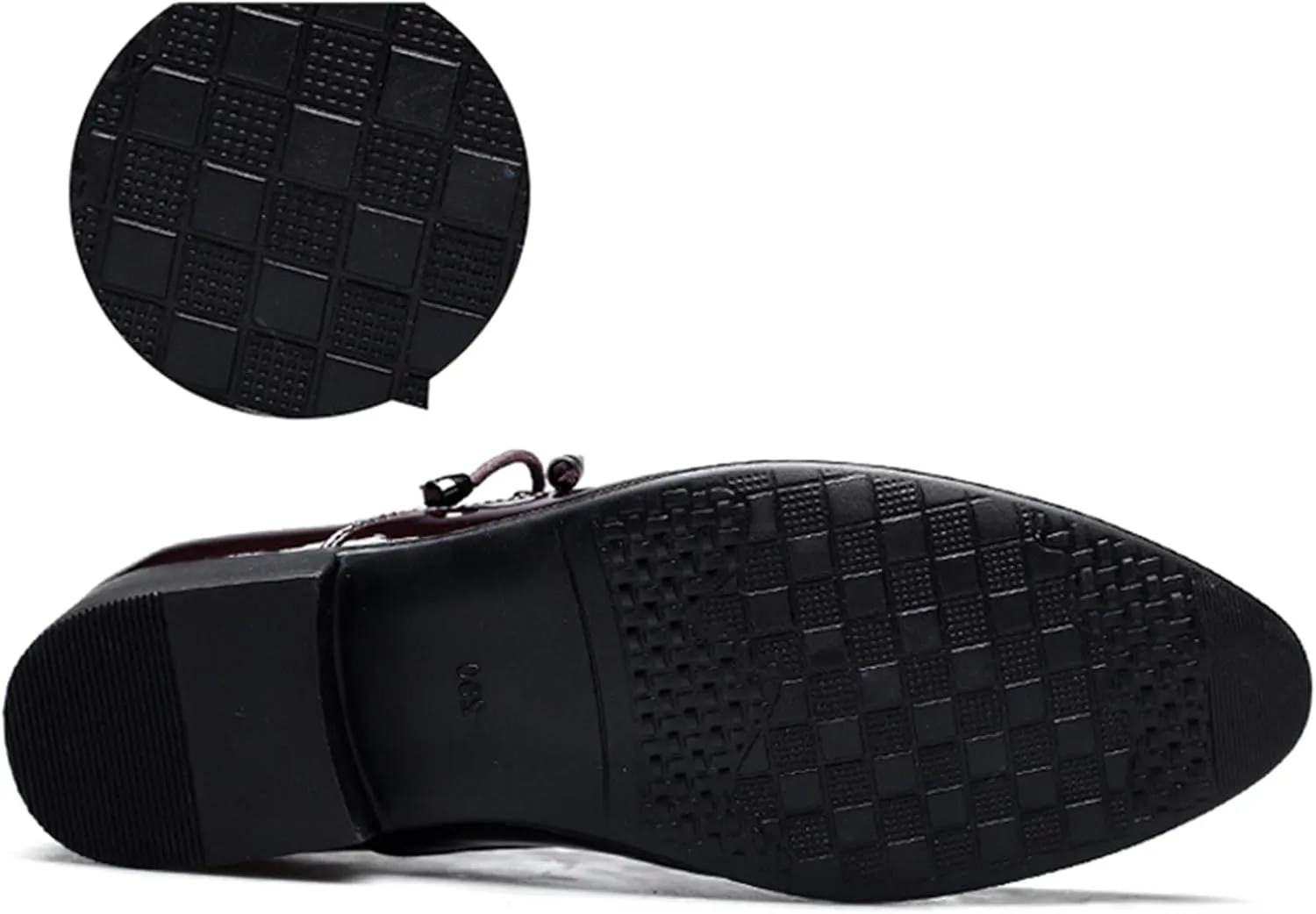 Mens Loafer Shoes Slip on Patent Leather Modern Dress Shoes for Men Business Casual Driving Prom Party Wedding Comfortable