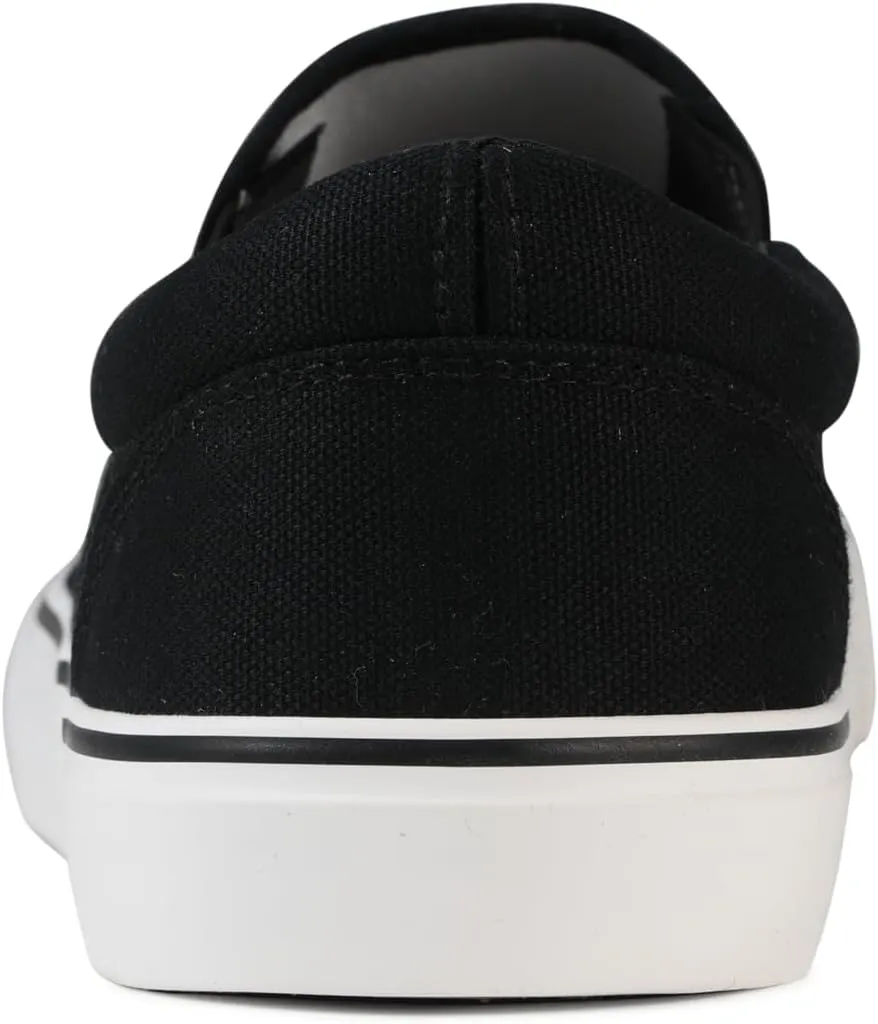 Men's Sneakers Classic Low Top Slip On Shoes Wide Canvas Skate Loafers Sneakers with Soft Insole Causal Dress Shoes for Men Comfortable Walking Shoes Slip on Sneakers for Men