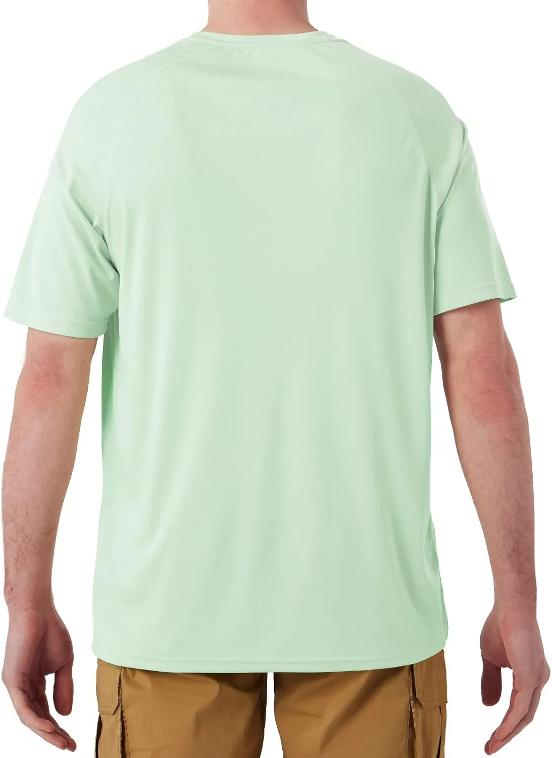Men's UPF 50  Rash Guard Swim Shirt Short Sleeve Moisture Wicking Quick Dry Lightweight Wrinkle-Resistant