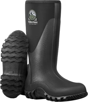 Men's Waterproof Rubber Muck Rain and Work Boot – Durable 6mm Neoprene Insulated, Ideal for Fishing Hunting & Farming