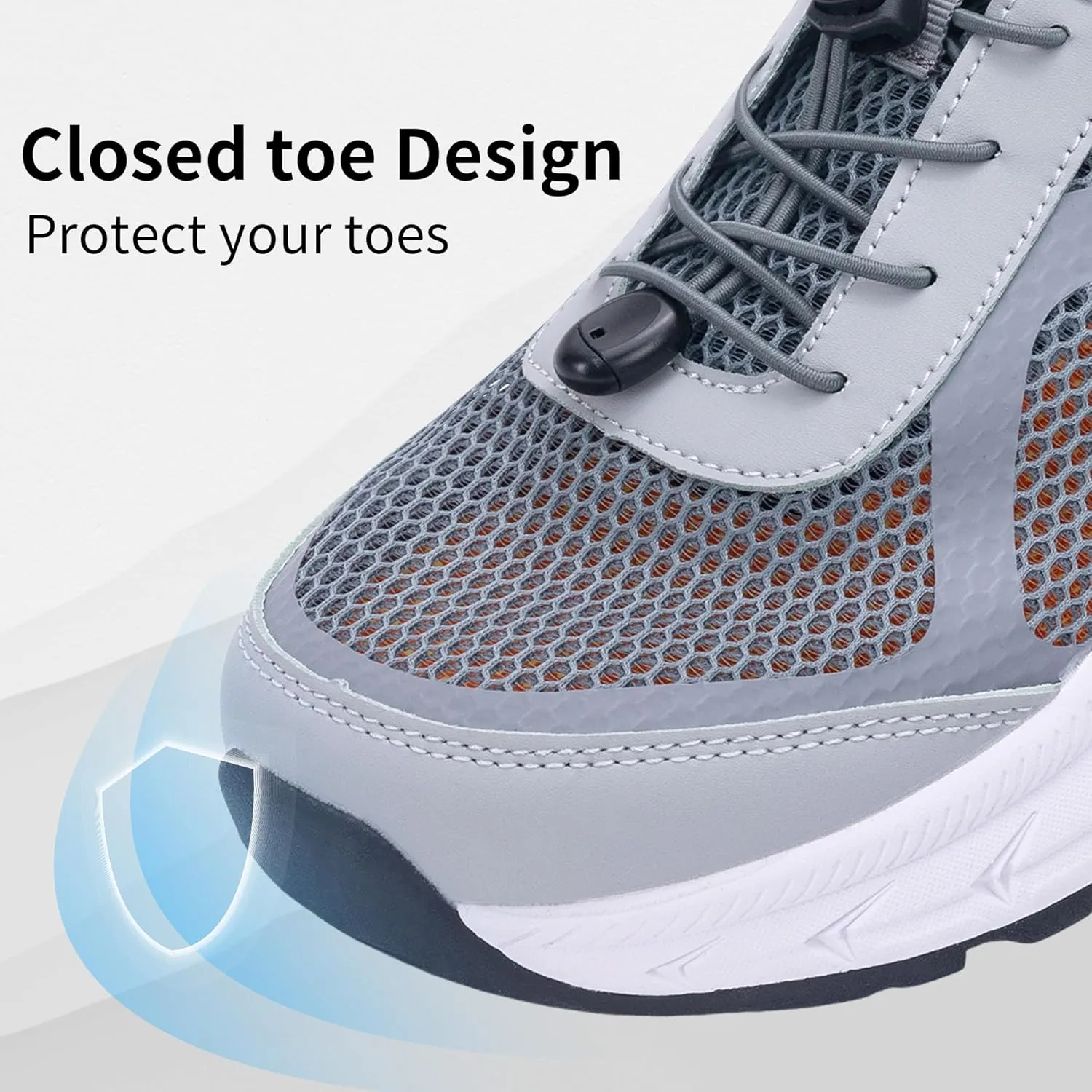 Mens Wide Hiking Sandal Summer Water Shoes Outdoor Athletic Recovery Sandals Closed Toe Walking Shoes US 8-13