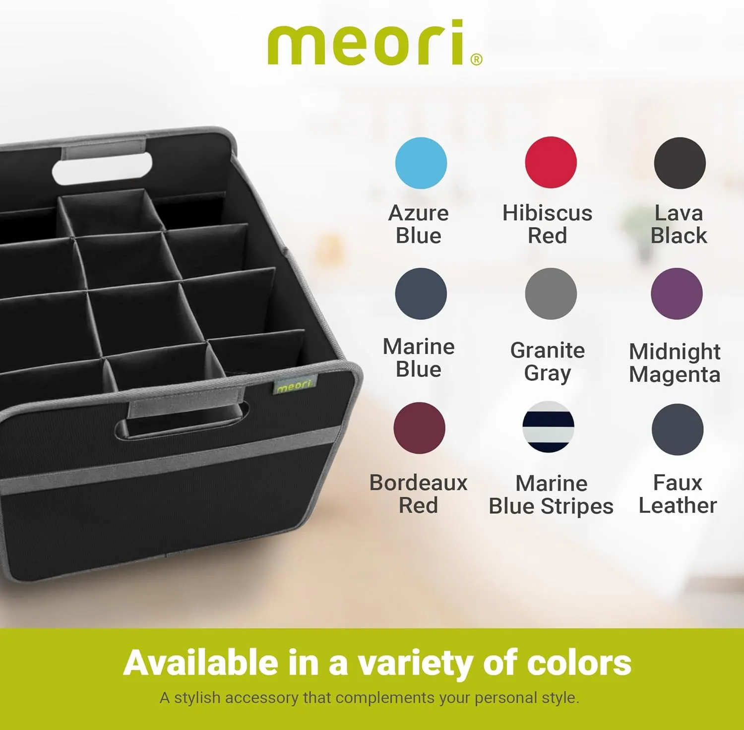 meori – Collapsible Wine Tote Bag, Durable Wine Bag 12 Bottle, Tear-Resistant Reusable Drink Tote Bags for Alcohol, Foldable Drink Carrier, Portable Wine Carrier, Wine Lovers Gift, Lava Black