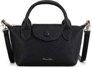 Milan Chiva Mini Crossbody Bag for Women Chic Elegant Satchel Small Top Handle Purse Lightweight
