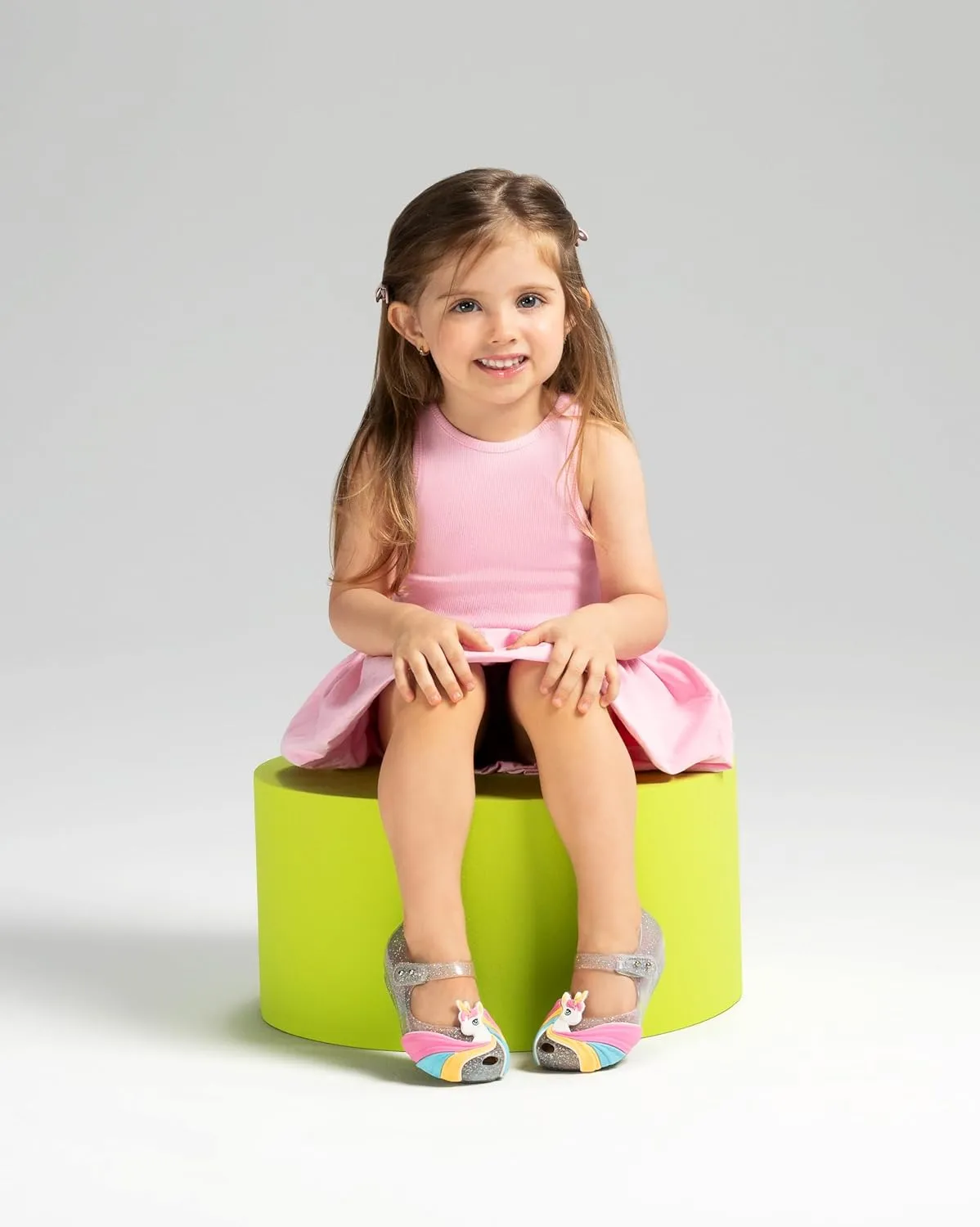 mini melissa Girl's Ultragirl Unicorn Ballet Flat