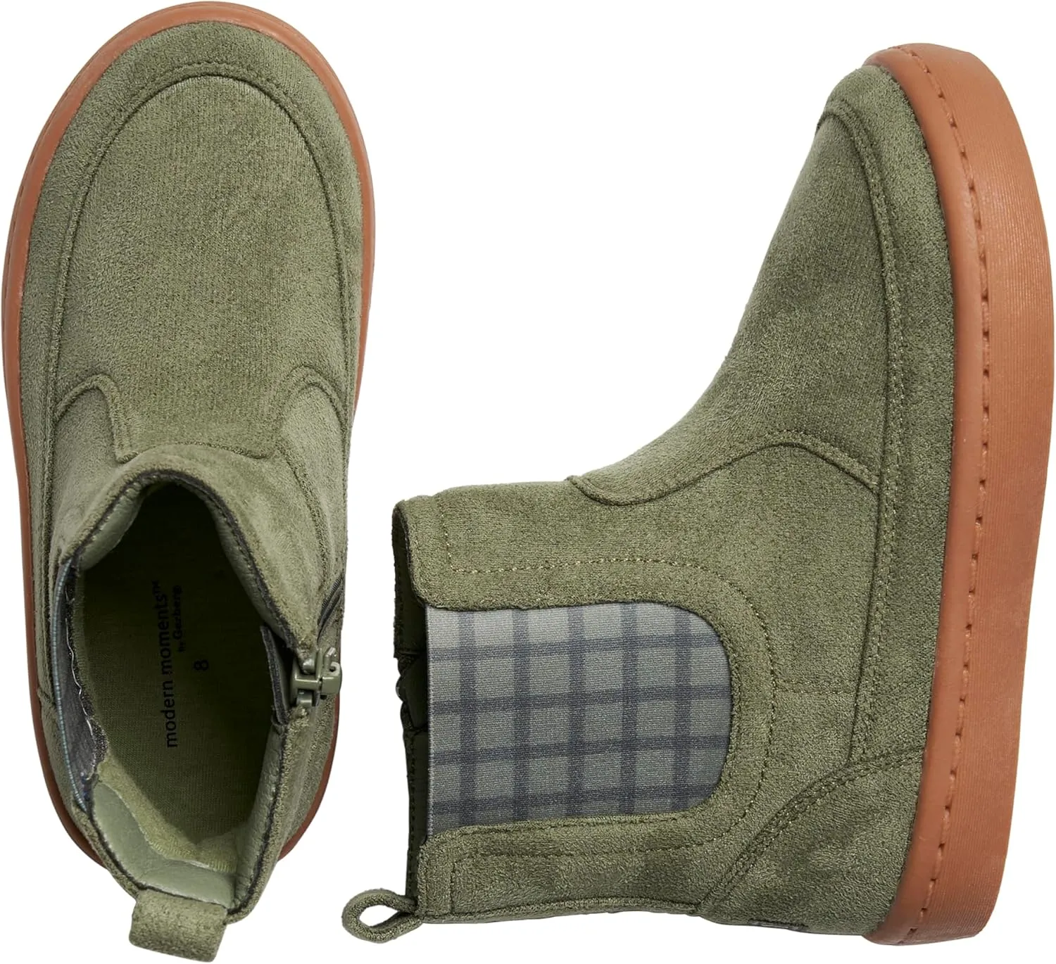 Modern Moments by Gerber Unisex Child Chelsea Boot with Zipper