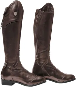Mountain Horse Sovereign Young High Rider Boots 021980 - Dark Brown Footwear Calf Size - Regular/Regular, Youth Footwear - 38