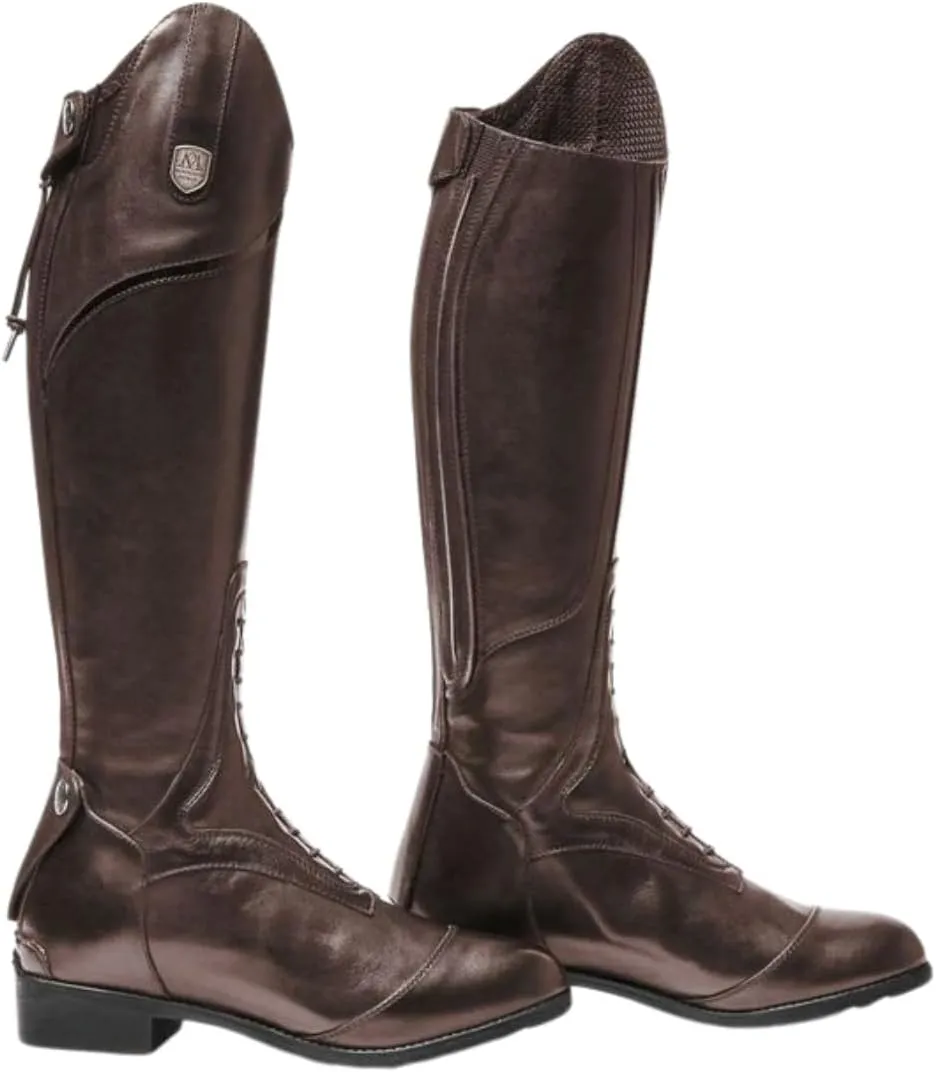 Mountain Horse Sovereign Young High Rider Boots 021980 - Dark Brown Footwear Calf Size - Regular/Regular, Youth Footwear - 38
