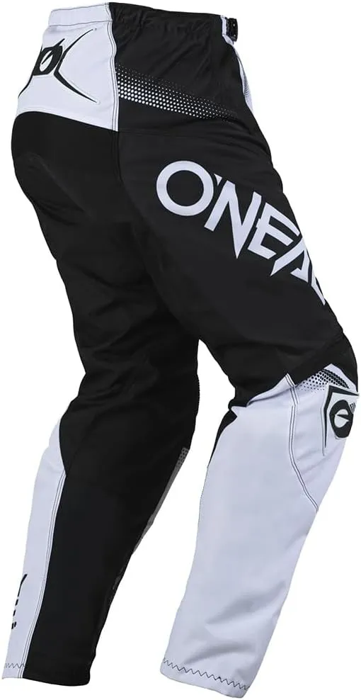 MX Outfit O'Neal Element Racewear Black White Men (W32/Medium) Protective Pants Jersey dirt bike bundle motocross off-road combo set
