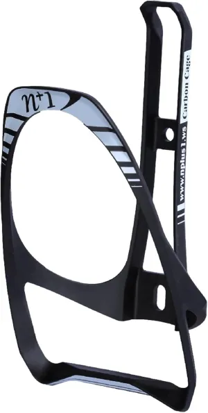 N 1 Carbon Fiber Lightweight Bike Bottle Cage with Integrated Tire Levers and Steel Bolts for MTB, Road, and Mountain Bikes