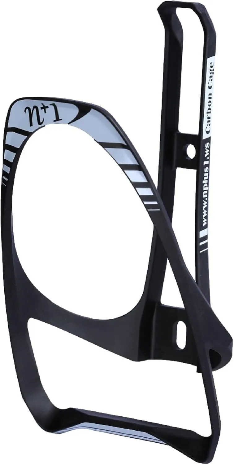 N 1 Carbon Fiber Lightweight Bike Bottle Cage with Integrated Tire Levers and Steel Bolts for MTB, Road, and Mountain Bikes