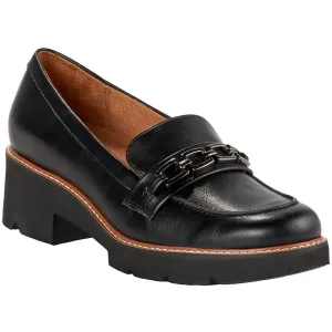 Naturalizer Womens Cabana Patent Pebbled Loafer Heels