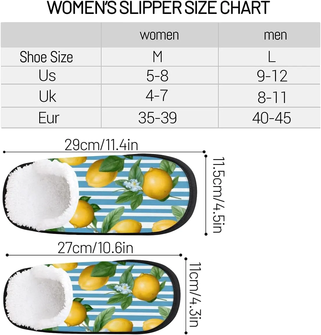 Nectarines Women's Indoor Bedroom Slippers Soft Fuzzy Slip On House Slippers for Winter Bedroom Outdoor