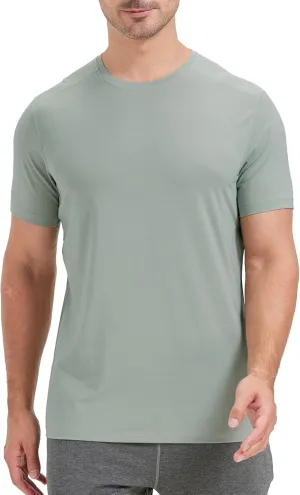 netdraw Men's Bamboo Viscose Athletic Shirt Lightwieht Cooling Moisture Wicking Workout Running Hiking Fitness T-Shirt