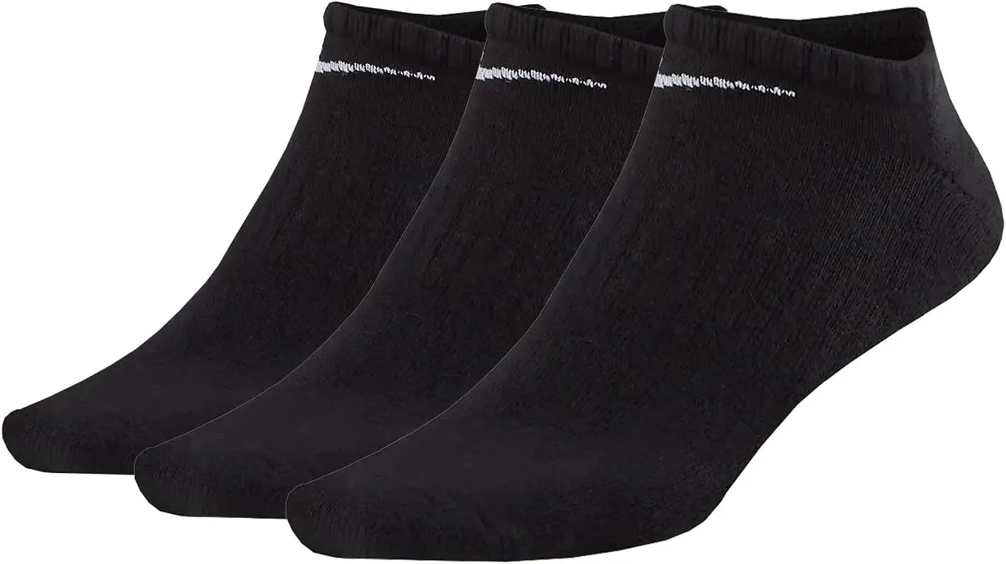 Nike Everyday Cushioned Training No-Show Socks (3 Pairs)