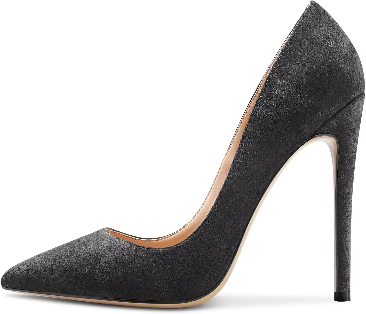 NobleOnly Women Stiletto High Heel Pointed Toe Pumps Slip-on Office Sexy Classic Shoes