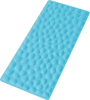 Non-Slip Bathtub Mat OTHWAY Soft Rubber Bathroom Bathmat with Strong Suction Cups (Blue)