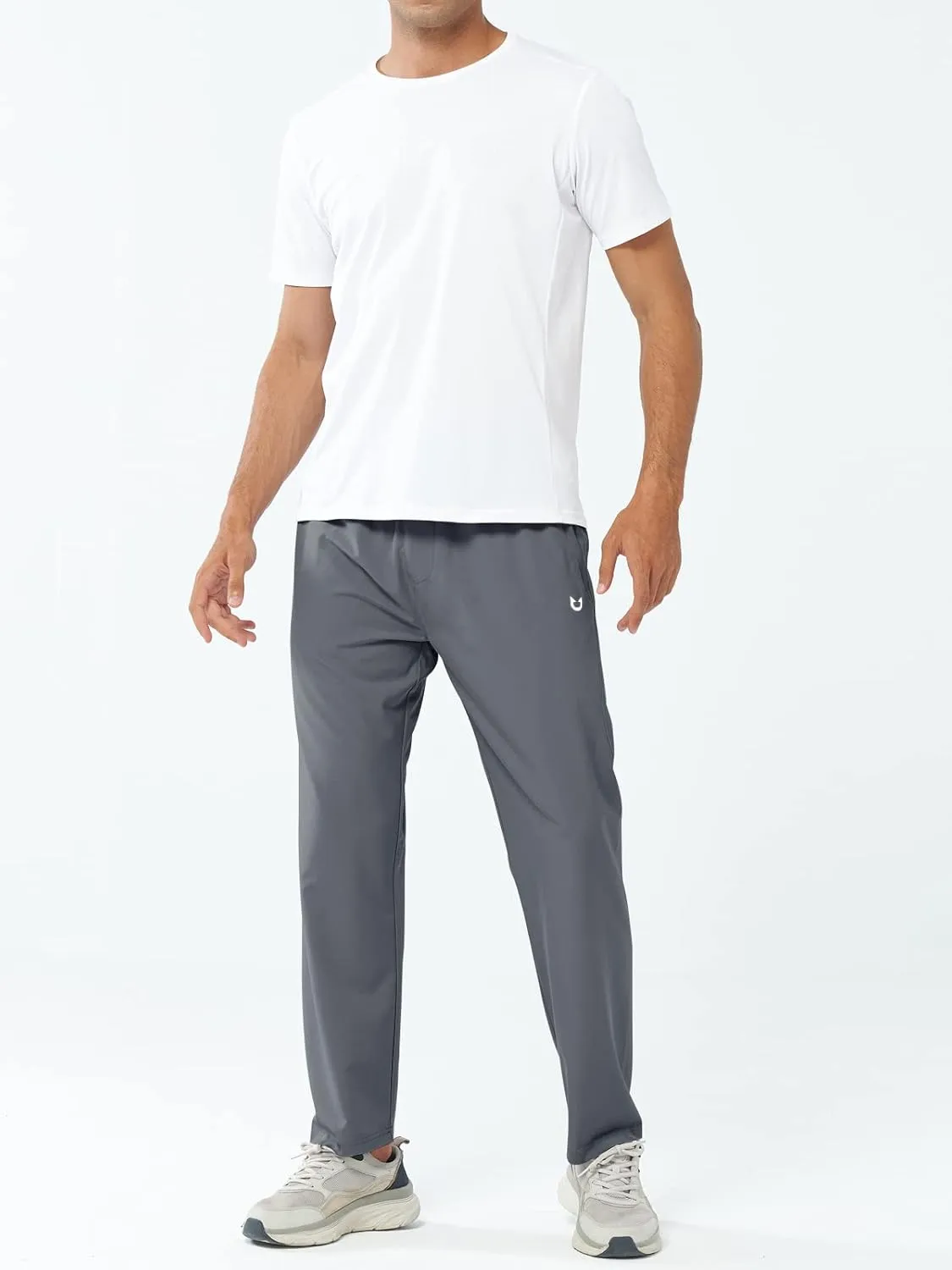NORTHYARD Men's Athletic Pants Running Workout Joggers Lightweight Gym Jogging Track Casual Sweatpants with Zipper Pockets