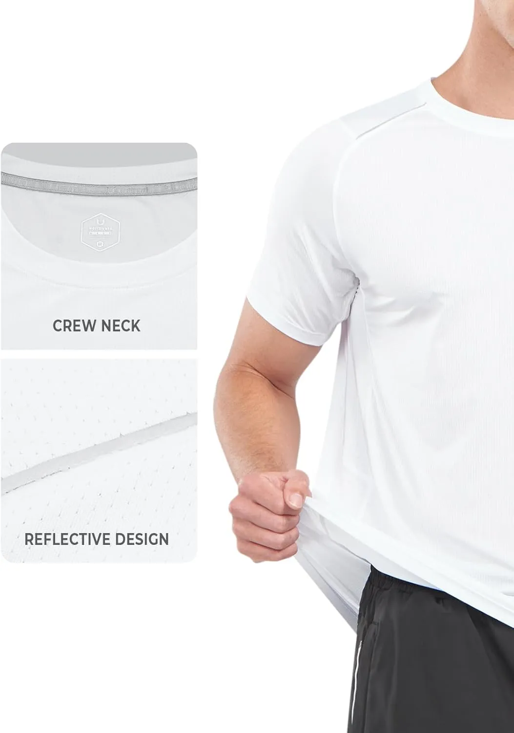 NORTHYARD Men's Athletic Running T-Shirts Workout Lightweight Short Sleeve Performance Shirts Top Tee