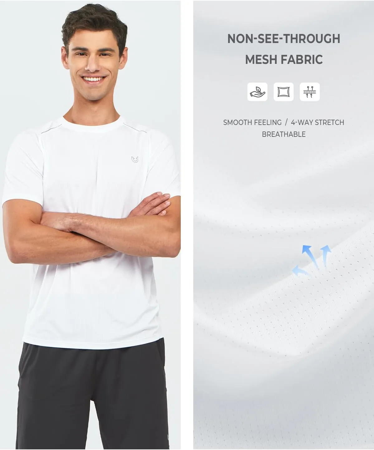 NORTHYARD Men's Athletic Running T-Shirts Workout Lightweight Short Sleeve Performance Shirts Top Tee