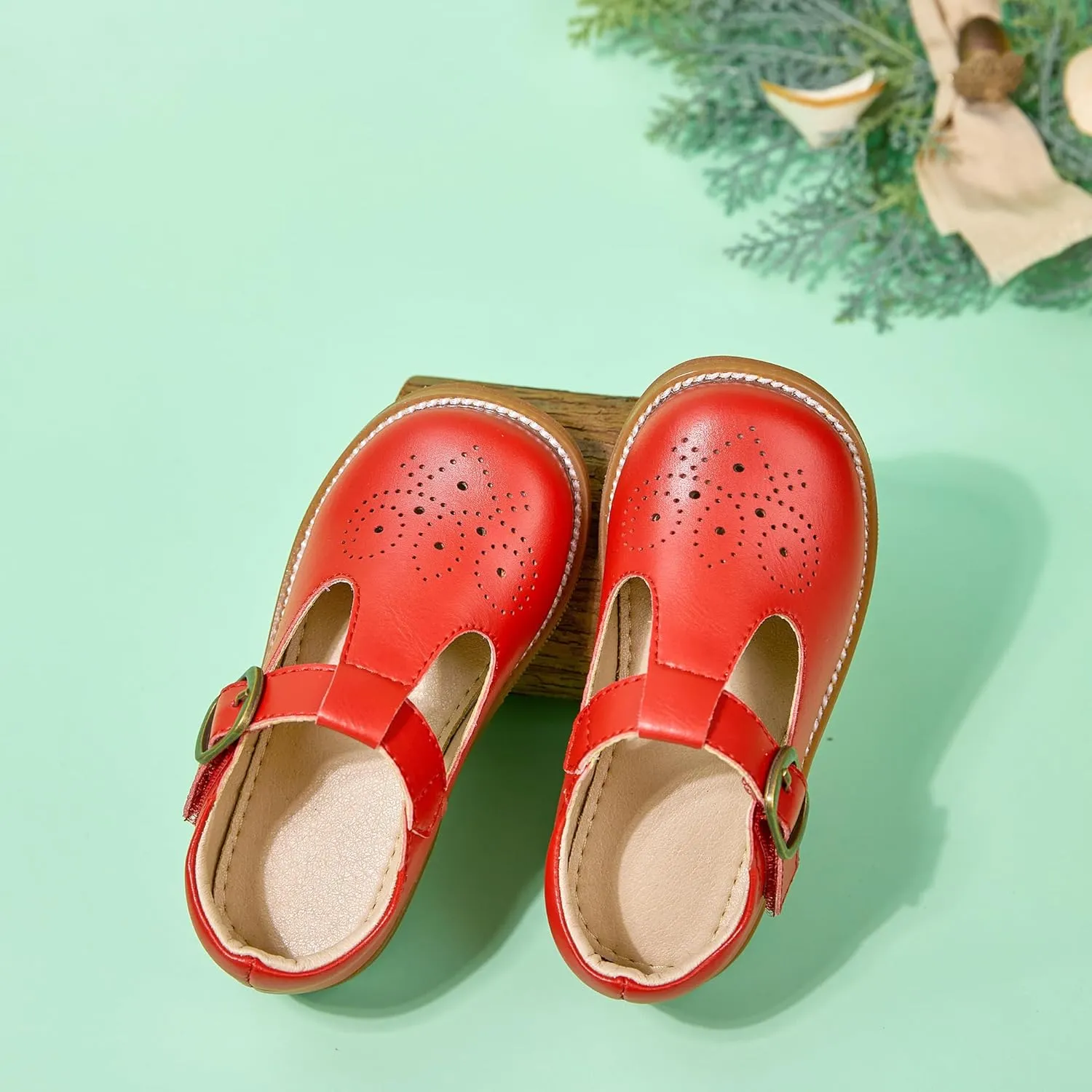 Otter MOMO Toddler/Little Girls Mary Jane Slip-on School Uniform Party Dress Shoes
