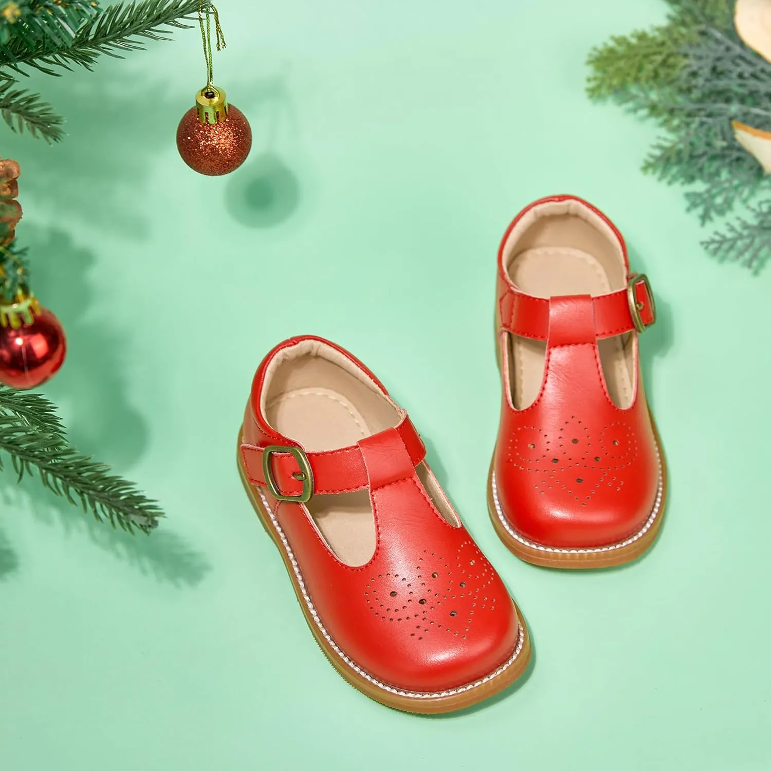Otter MOMO Toddler/Little Girls Mary Jane Slip-on School Uniform Party Dress Shoes