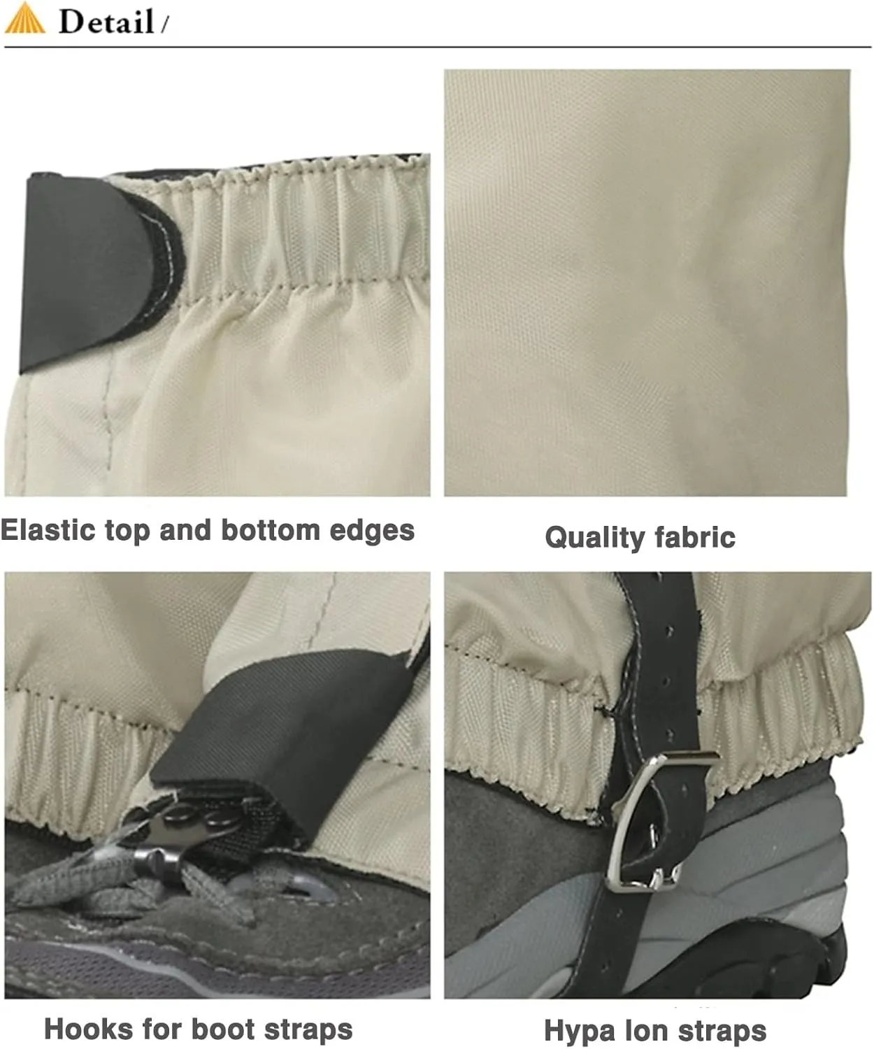 Outdoor Mountaineering Snow Cover Leggings Snow Boot Leggings Jungle Hiking Leggings,Suitable for Snow Walking and Mountaineering