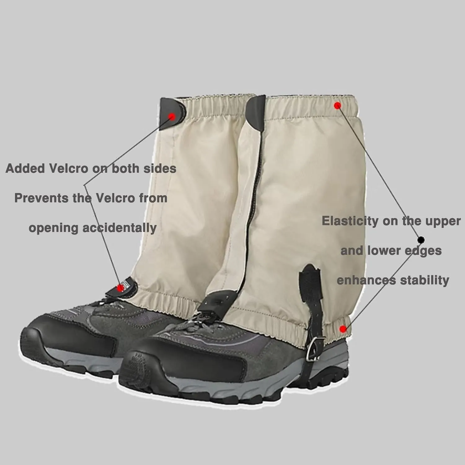Outdoor Mountaineering Snow Cover Leggings Snow Boot Leggings Jungle Hiking Leggings,Suitable for Snow Walking and Mountaineering