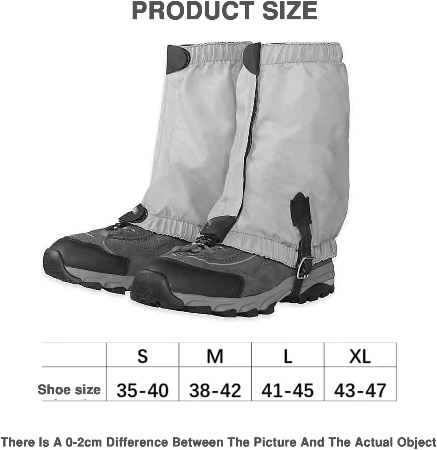 Outdoor Mountaineering Snow Cover Leggings Snow Boot Leggings Jungle Hiking Leggings,Suitable for Snow Walking and Mountaineering