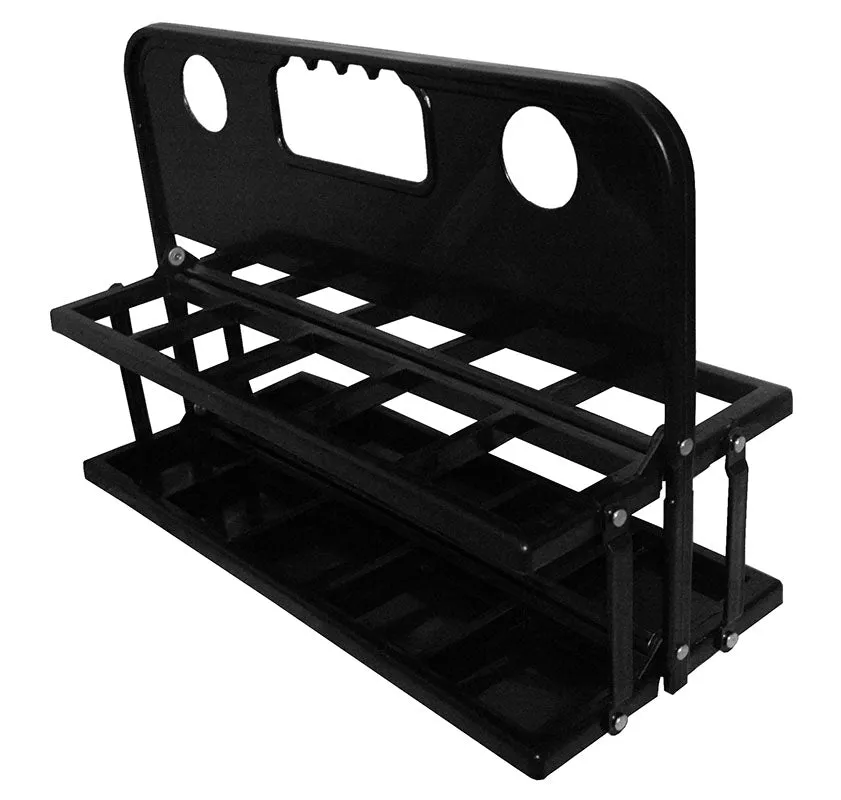 Patrick Water Bottle Holder Foldable Holds 10 - Black