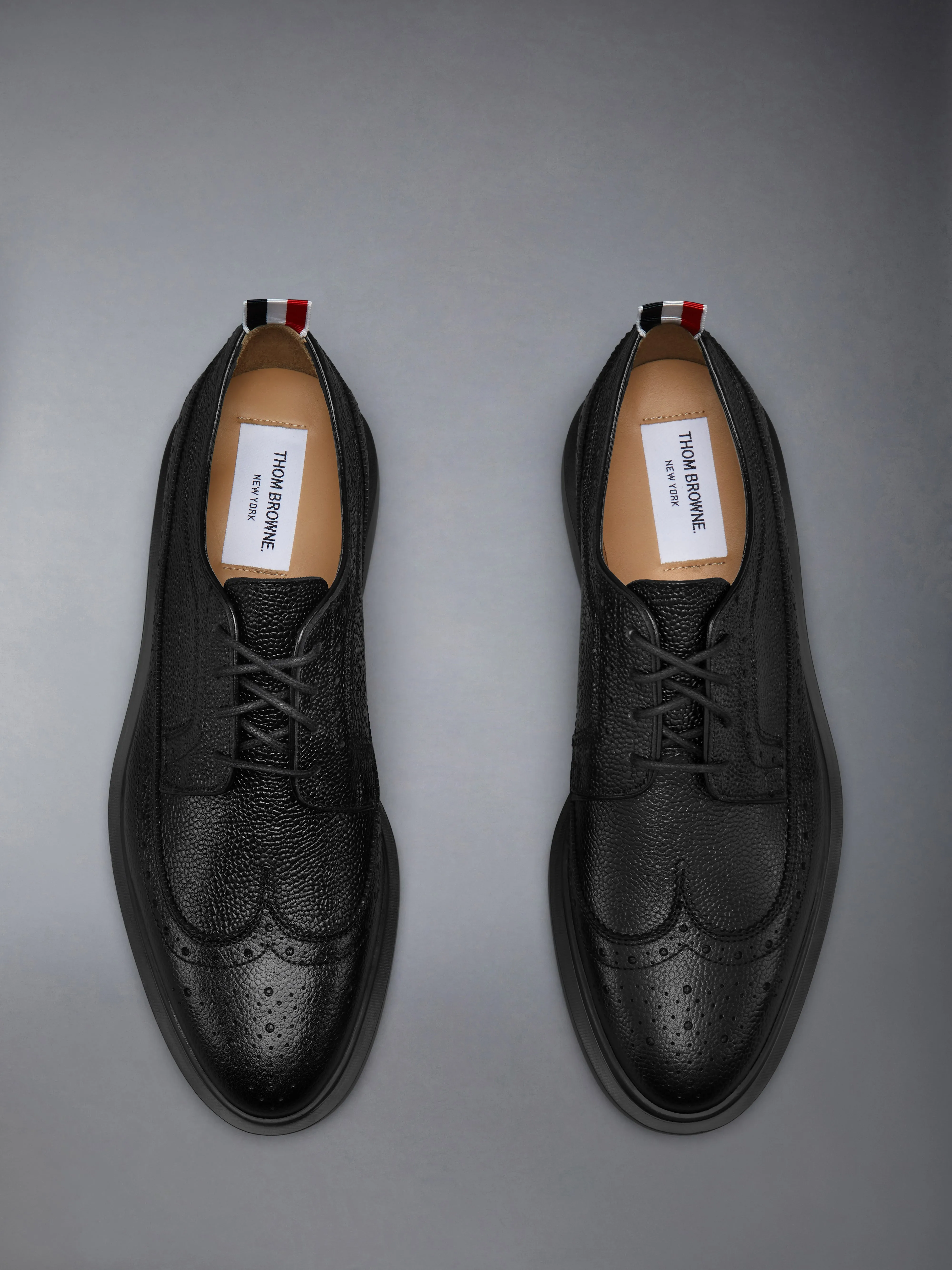 PEBBLE GRAIN LIGHTWEIGHT RUBBER SOLE CLASSIC LONGWING BROGUES