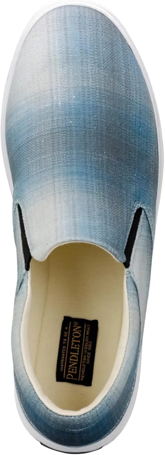 PENDLETON Men's Round Toe Slip-On Shoes - 100% Cotton Canvas with Biodegradable Midsole & Cushioned Footbed