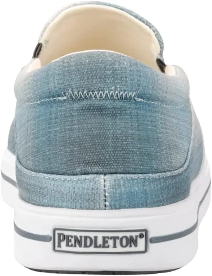 PENDLETON Men's Round Toe Slip-On Shoes - 100% Cotton Canvas with Biodegradable Midsole & Cushioned Footbed
