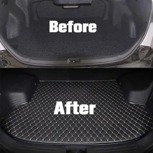 Pet Dog Cat Car Boot Mat Liner for GMC Yukon XL Chevrolet Suburban 2015-2020, Premium Duty Car Interior Protection Accessory, A Black