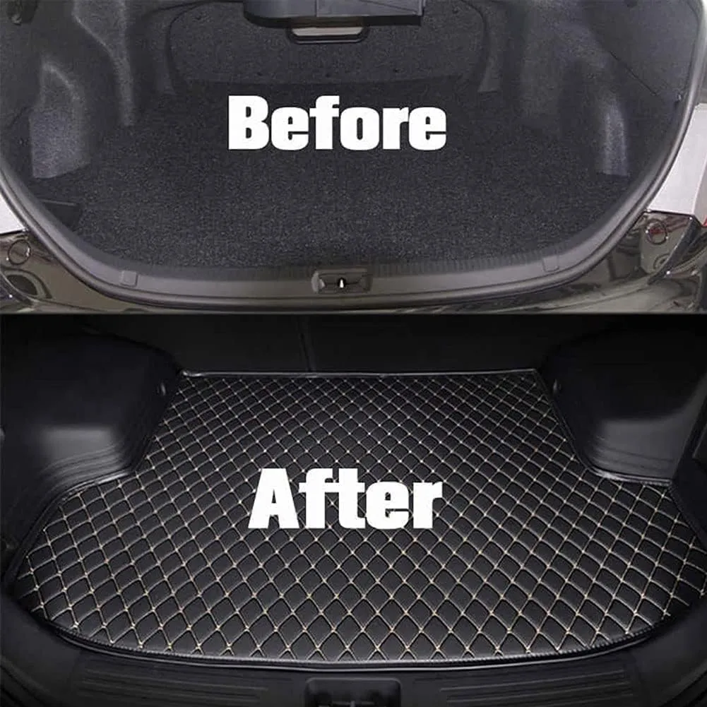 Pet Dog Cat Car Boot Mat Liner for GMC Yukon XL Chevrolet Suburban 2015-2020, Premium Duty Car Interior Protection Accessory, A Black