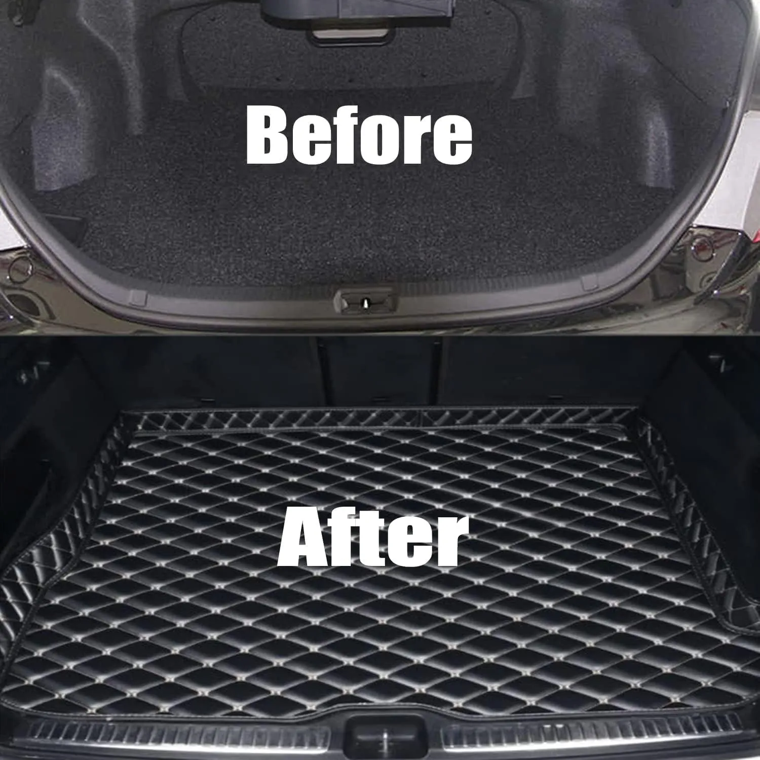 Pet Dog Cat Car Boot Mat Liner for GMC Yukon XL Chevrolet Suburban 2015-2020, Premium Duty Car Interior Protection Accessory, A Black