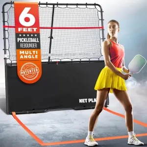 Pickleball Rebounder Training Aid, Adjustable Angle Easy Setup & Storage - Perfect Your Forehands Backhands Dinks Volleys Accuracy Coordination Kitchen Control, Designed for Pickleball