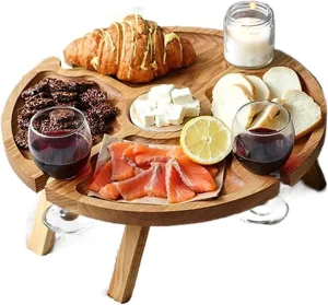 Picnic Tables, Outdoor Wine Table, Folding Camping Table, Portable Folding Wine Table 30cm for Outdoor Picnic