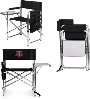PICNIC TIME NCAA Cal Bears Sports Chair with Side Table - Beach Chair - Camp Chair for Adults