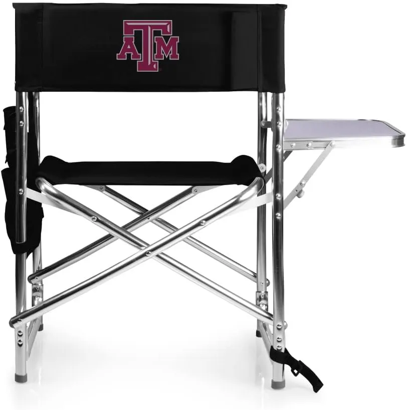 PICNIC TIME NCAA Cal Bears Sports Chair with Side Table - Beach Chair - Camp Chair for Adults