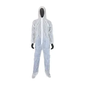 PIP West Chester 3509 Standard Weight 20GSM SBP Coverall with Hood & Boot, Case of 25